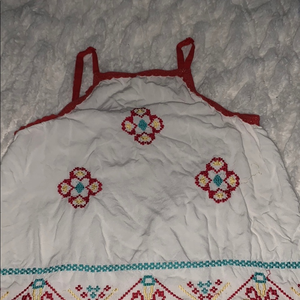Boho Tank Top Sewing Embroidered